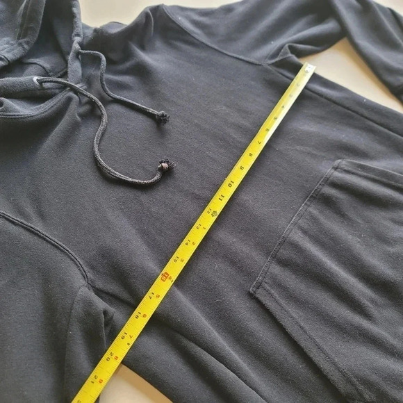 Express Quality+Fit Hoodie Men's Black White Logo Pull Over Hooded Sz M - Picture 6 of 8